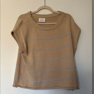Bohme Tan Knit Sweater 100% cotton
